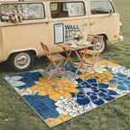 GENIMO Indoor Outdoor Area Rug 4'x6', Machine Washable Rugs - Image 4