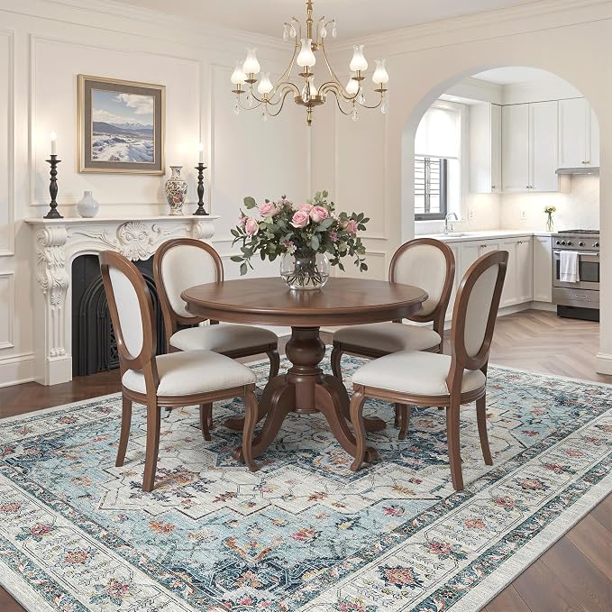 Madane 6x9 Area Rugs for Living Room, Stain Resistant Washable Rugs, Non-Slip - Image 2