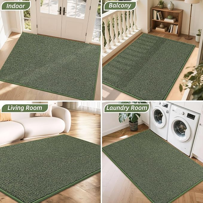BEQHAUSE Dirt Trapper Door Mat 36" x 60", Non-Slip Washable Doormats Entrance - Image 8