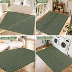 BEQHAUSE Dirt Trapper Door Mat 48" x 72", Non-Slip Washable Doormats Entrance - Image 8