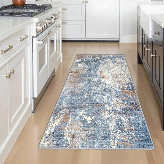 3x4 Washable Entryway Rug – Non-Slip Modern Abstract Small Area Rug - Image 5