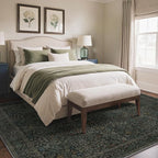 GENIMO 8x10 Area Rug for Living Room, Washable Vintage Floral Low Pile Non-Slip - Image 3
