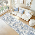 XLUEZ 2.6x10 Runner Rug for Hallway, Washable Modern Abstract Runner Rugs - Image 3