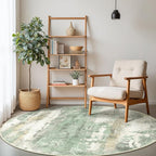 BEIMO Round Rugs 8FT for Living Room Bedroom, Modern Abstract Machine Washable - Image 3