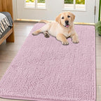 Smiry Dog Door Mat for Muddy Paws 47x32, Absorbent Dirt Trapper, Non-Slip by Smiry
