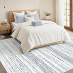 Nakagishi 6x9 Area Rugs Living Room: Washable Boho Large Neutral Soft Farmhouse - Image 3