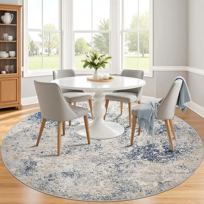 6ft Washable Round Rug - Image 2