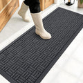 OLANLY Front Door Mat Outside Entrance 47x17, Heavy Duty Sturdy Natural Rubber by OLANLY