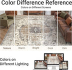 befbee 8x10 Area Rugs for Living Room, Stain Resistant Neutral Washable Rugs - Image 6
