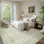 Sage Green Area Rugs 9x12 Living Room No Slip Stain Resistant Large Area Rug - Image 2