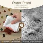HUGEAR 8x10 Jute Outdoor Indoor Rug Washable Geometric Linen Textured Weave - Image 4