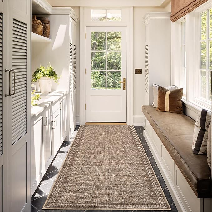 GarveeHome 2x6 Runner Rug for Hallway Washable Kitchen Rugs Non Slip Solid - Image 2