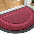 OLANLY Half Circle Door Mat Indoor Outdoor Entrance Welcome, Waterproof by OLANLY
