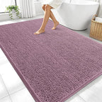 OLANLY Large Bathroom Rugs 70x46, Extra Soft Absorbent Chenille Bath Rugs by OLANLY