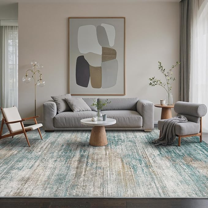 BEIMO Area Rugs 5x7 for Living Room Bedroom, Modern Abstract Machine Washable - Image 3