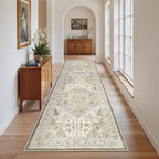 Madane Runner Rug 2'6''x8' Kitchen Runner, Hallway Runner Printed Vintage - Image 3