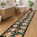 DUKINO 2x12 Runner Rug for Hallway, Soft Floral Washable Kitchen Runner Rug - Image 5