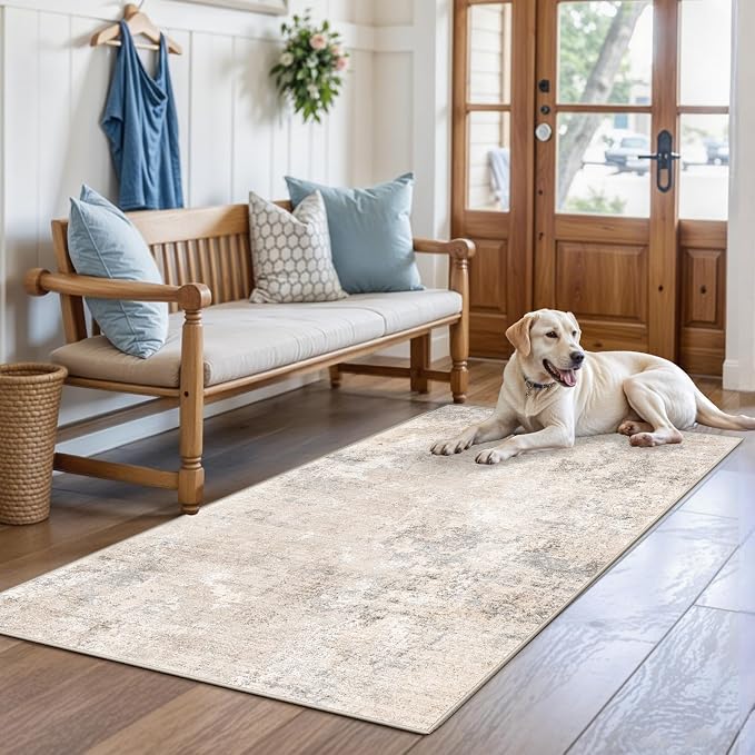 3x5 Washable Entryway Rug – Non-Slip Rubber Backed Small Area Rug - Image 3