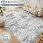 DMOYEST 12x15 Area Rug for Living Room, Washable & Non Slip Large Indoor Carpet - Image 2