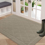 BEQHAUSE Dirt Trapper Door Mat 32" x 48", Doormat Non-Slip Entryway Rugs by BEQHAUSE