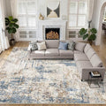 12x15 Area Rug Washable Rugs: Living Room Large Abstract Modern Soft Stain by LOONGRUG