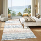 Miukiki 5x7 Area Rug for Living Room Moroccan Washable Rugs Non Slip Indoor - Image 9