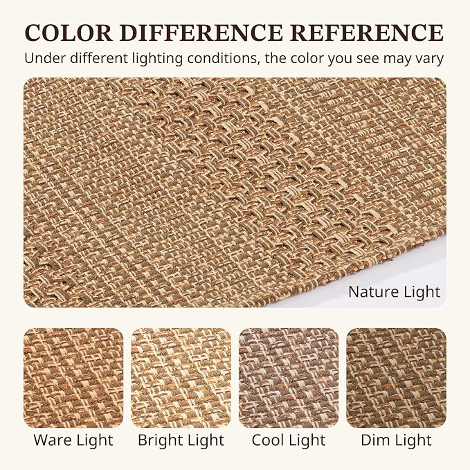 MatEssenz Cotton Blend Kitchen Rug Set 2 Piece, American Country Woven Runner - Image 7