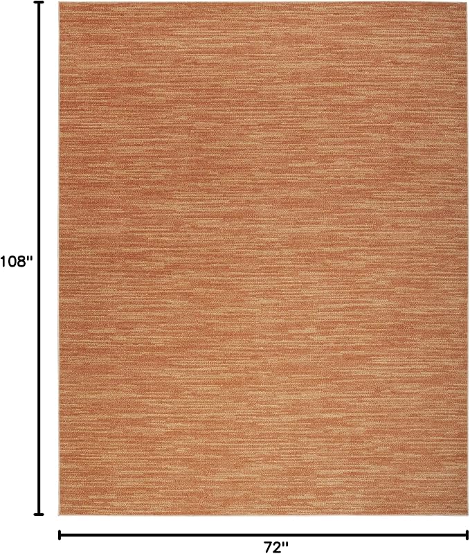 Nourison Home Nourison Essentials Rust 6' x 9' Area Rug - Image 2