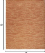 Nourison Home Nourison Essentials Rust 6' x 9' Area Rug - Image 2