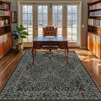 4x6 Area Rug for Bedroom Beside Rug, Laundry Room, Washable Non-Slip Low Pile - Image 3