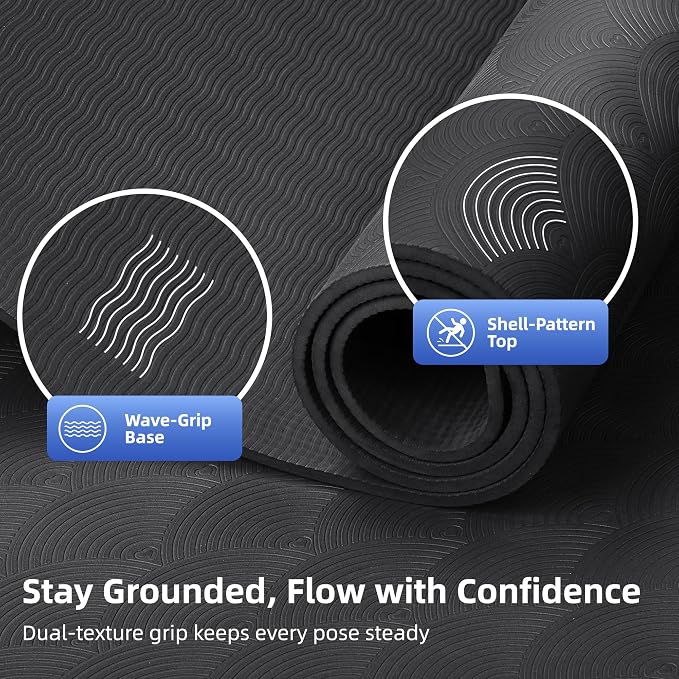 Extra Large Yoga Mat – 72"x48" or 78"x57", 1/4"–1/2" Thick Mat - Image 5