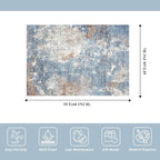4x5 Washable Entryway Rug – Non-Slip Low Pile Throw Area Rug - Image 2