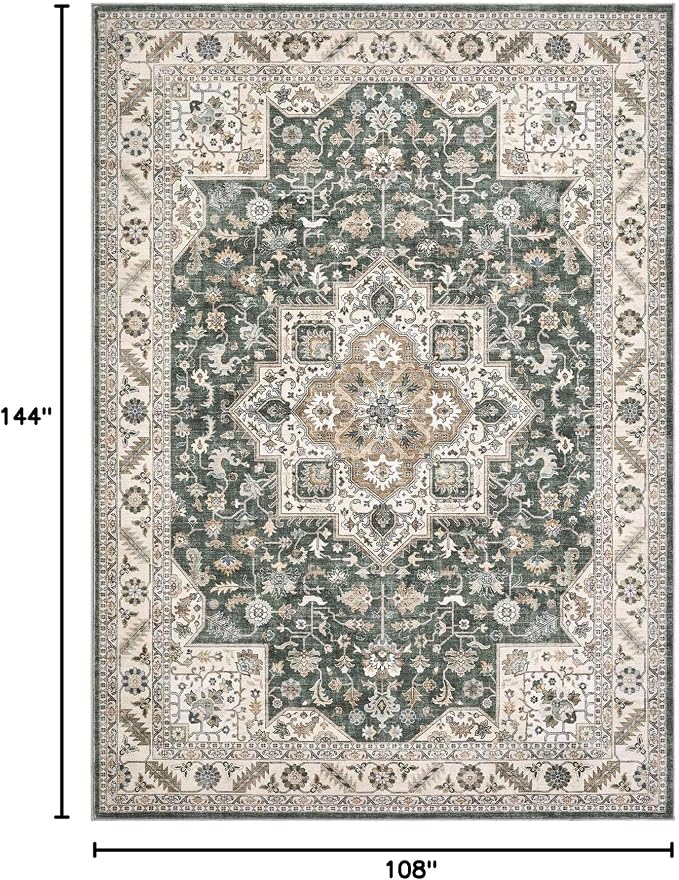 Vintage Living Room Area Rug 9x12 - Image 2