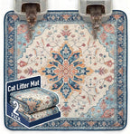 Hompet Cat Litter Mat 2 Pack, 72x72 Large Machine Washable Trapping Mats by Hompet