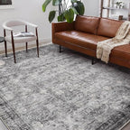CHAMPLANT Washable Area Rug 10'x14' Boho Design Non-Shedding Easy Care Ideal - Image 2