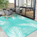 Pauwer Waterproof Outdoor Rug 6x9, Reversible Plastic Straw Patio Camping Rug - Image 7