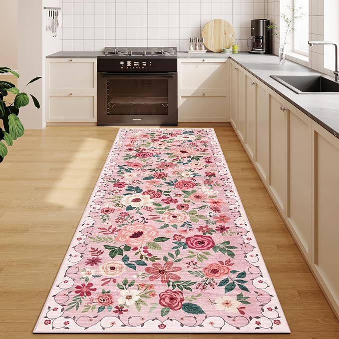 DUKINO 2x10 Kitchen Runner Rug for Hallway, Washable Runner Rug - Image 5
