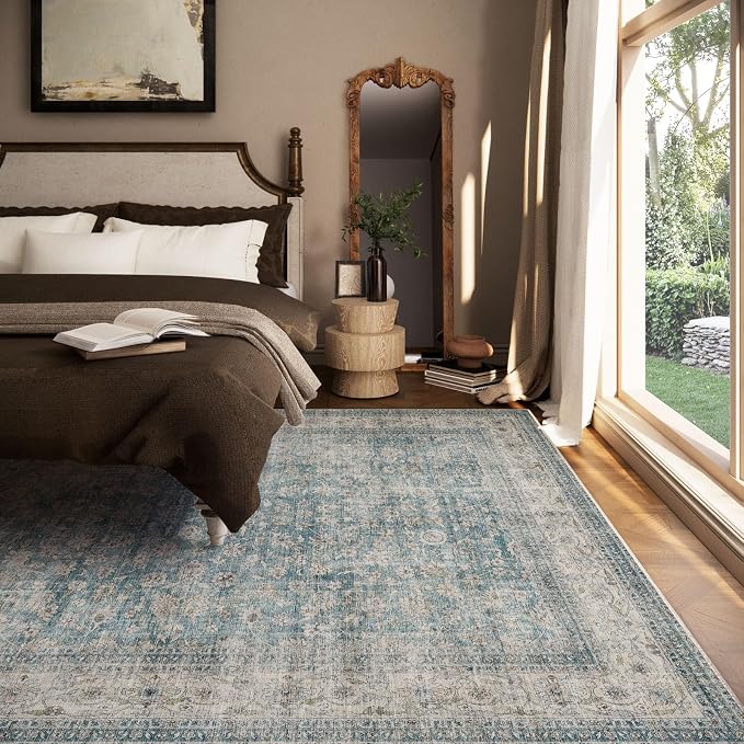 Machine Washable Living Room Rug: 5x7 Area Rugs - Image 6