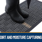 OLANLY Front Door Mat Outside Entrance 71x23, Heavy Duty Sturdy Natural Rubber - Image 2