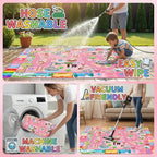 Kids Rugs for Playroom 4.5x6 Feet, Educational ABC Rug, Alphabet Number Animal - Image 6