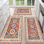 HEBE Boho Kitchen Rug Sets 3 Piece by HEBE