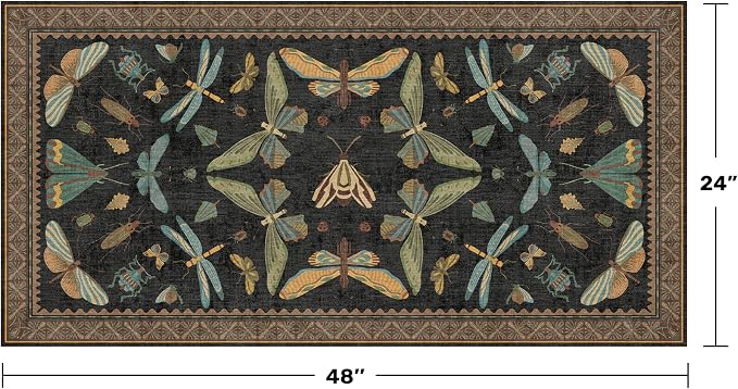 Small Black Entryway Runner Rug - Image 2