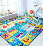 Chicrug Educational Kid Area Rug by ChicrugHomeDecor