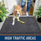 OLANLY Front Door Mat Outside Entrance 33x21, Heavy Duty Sturdy Natural Rubber - Image 5