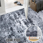 5x7 Area Rug Living Room Rug: Washable Modern Abstract Soft Thin Rug Indoor - Image 8