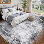 8x10 Area Rugs, Abstract Modern Ultra Soft Washable Rug, Non Slip Carpet - Image 3