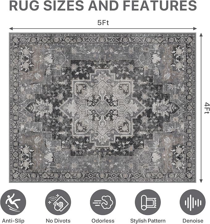 48"x60" Office Chair Mat for Hardwood Tile Floor, Under Desk Carpet Protector - Image 9
