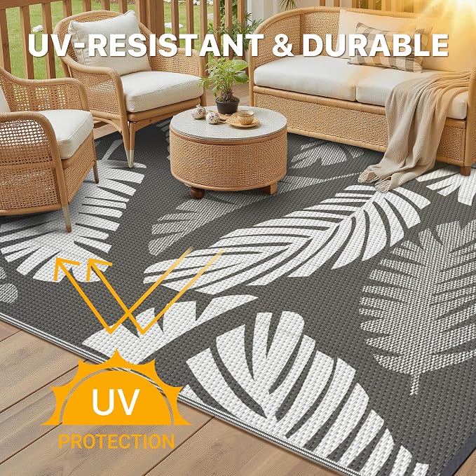 GENIMO Waterproof Outdoor Rug 6' x 9' - Image 4