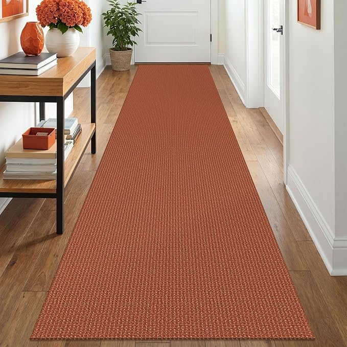 IOHOUZE Washable Runner Rug 2.6x12 Non Slip Rubber Backed Extra Long Hallway by iOhouze