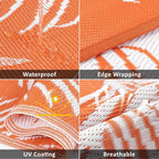 Pauwer Waterproof Outdoor Rug 9x12, Reversible Plastic Straw Patio Camping Rug - Image 3